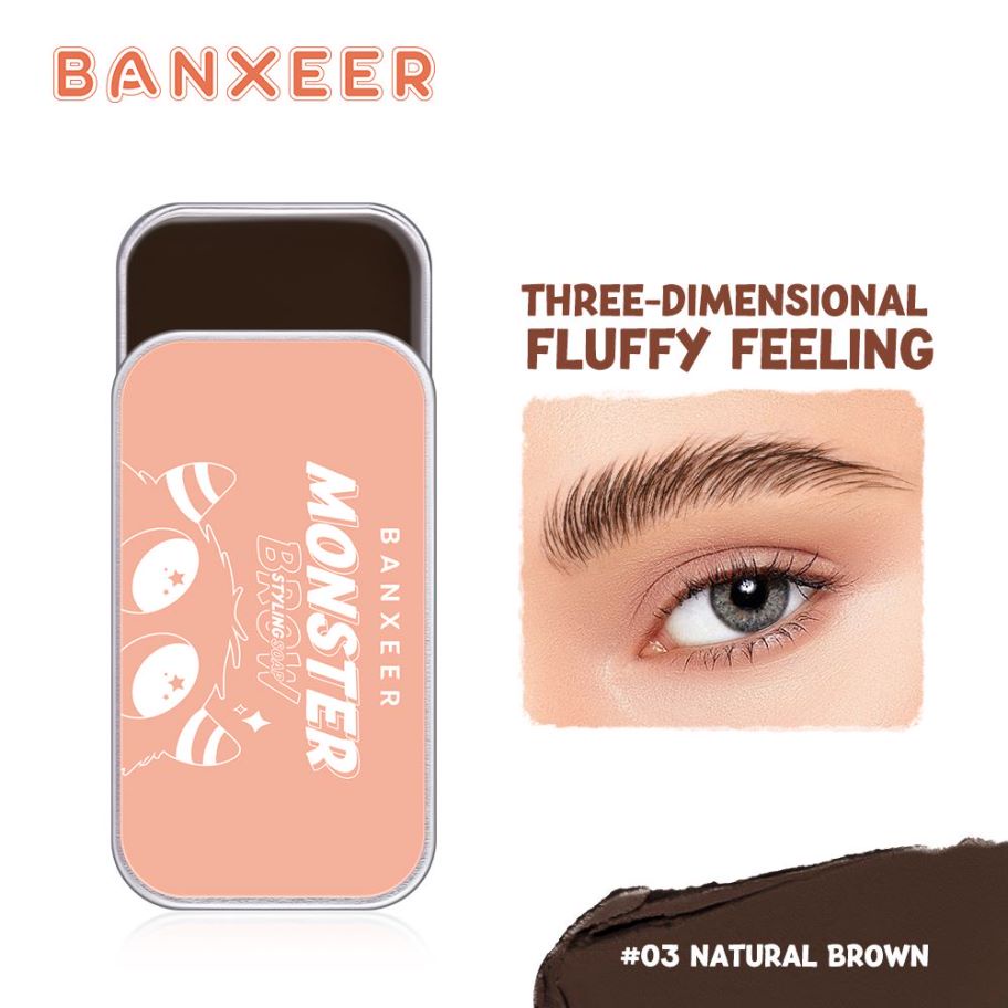 BANXEER Three-dimensional fluffy monster brow styling soap BM16 [Emperor]