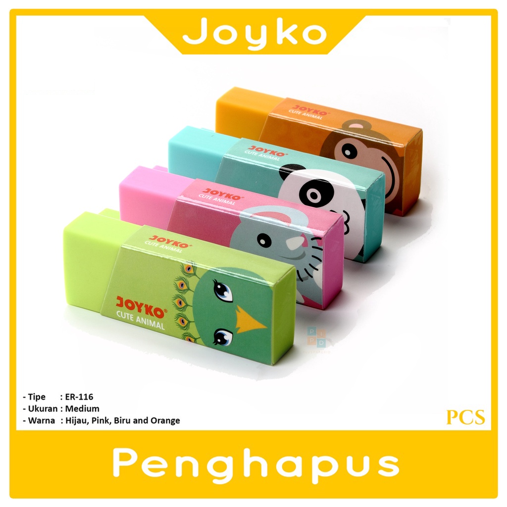 

JOYKO - Eraser ER-116 Animal Cute penghapus - Pcs