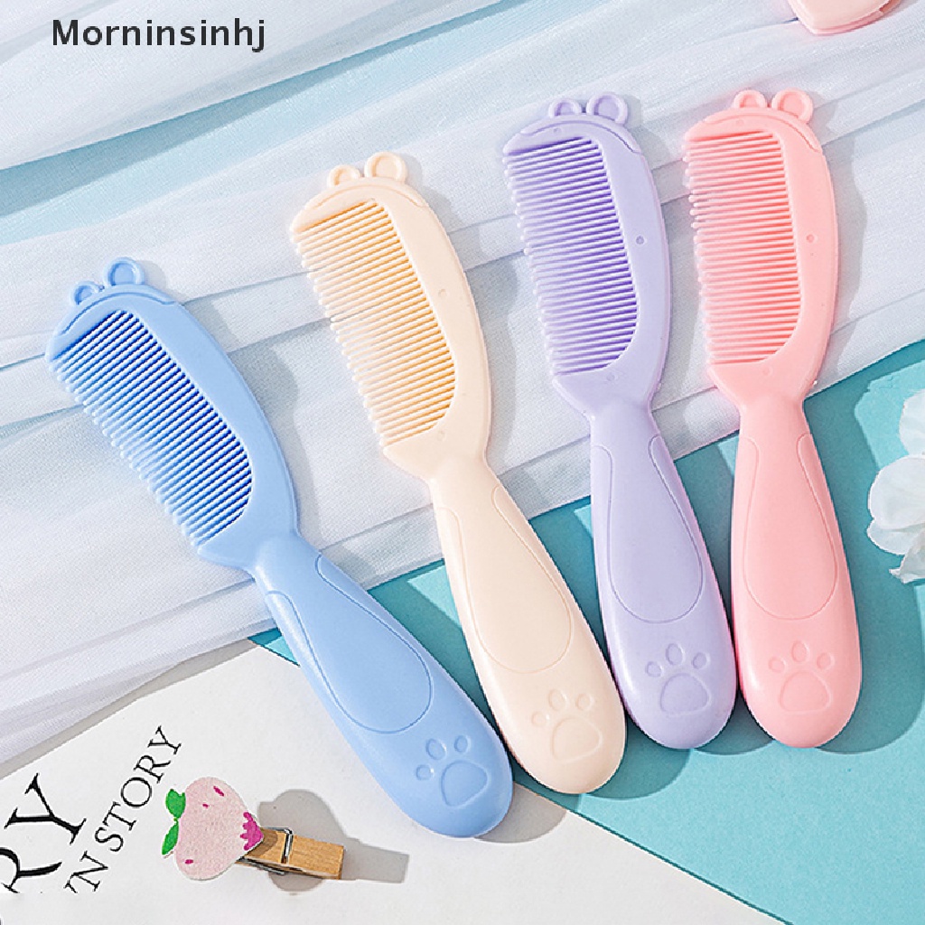 Mornin 2Pcs/Set Set Set Sikat Dan Sisir Rambut Anak Bayi Newborn &amp; Balita Bulu Lembut id