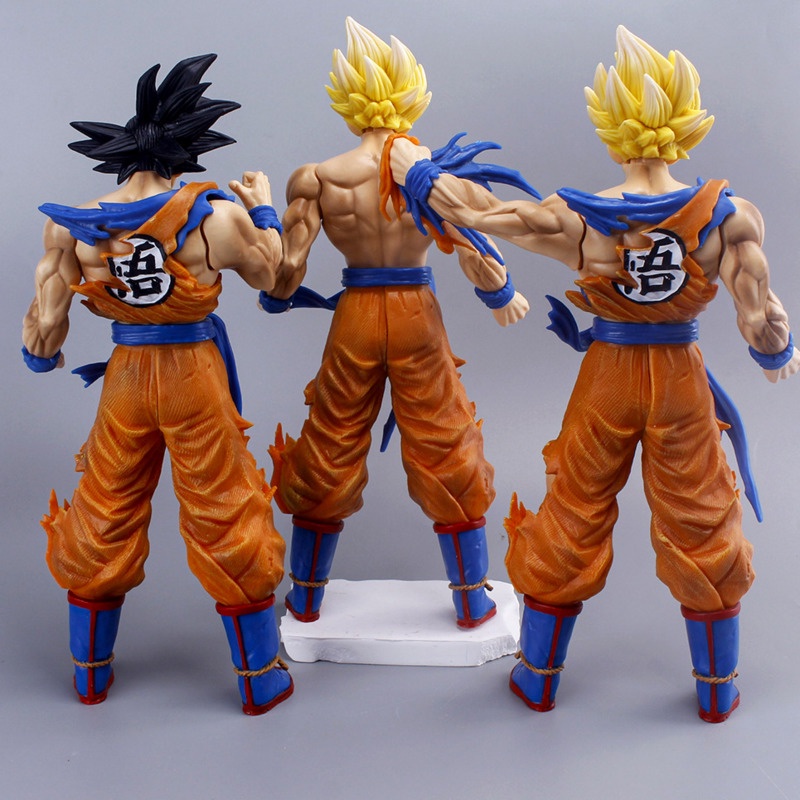 33cm Anime Dragon Ball Figure GK Super Saiyan Son Goku Vegeta PVC Model Ornamen Mainan Tokoh Anime Untuk Mainan Anak