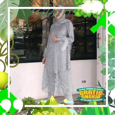 stelan baju celana kondangan pesta set kebaya brokat wanita modis 2021/ edisi lebaran2023
