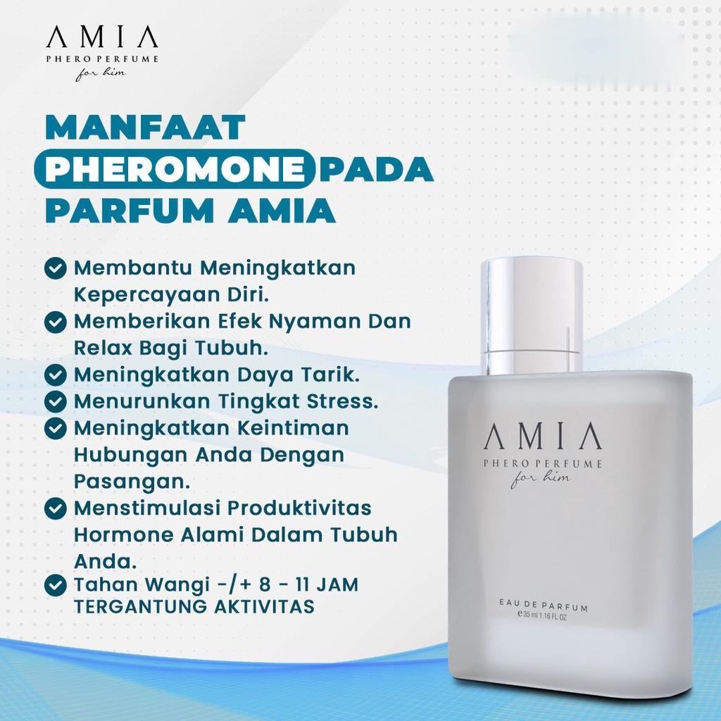 AMIA Phero Eau De Perfume For HIM Isi 35 ml Love Fragrance BPOM PARFUM PHEROMONE