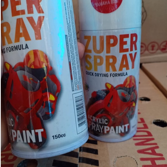 Zuper Spray Paint Pilok Pilox Warna Metallic Yamaha Red / Merah Metalik (1108) 150cc/150ml