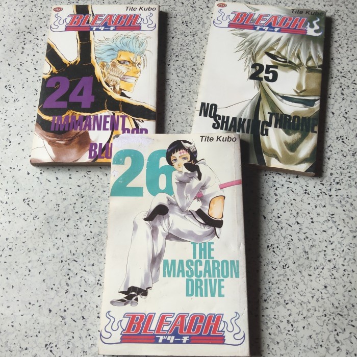 Buku Paket 3 Eks Komik BLEACH No. 24,25,&26  (Tite Kubo)