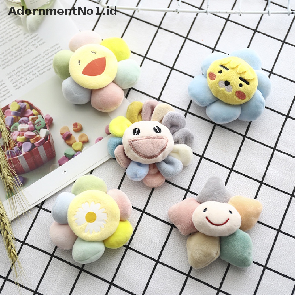 [AdornmentNo1] 1pc Bros Bunga Matahari Mewah Boneka Katun Lucu Kartun Tas Liontin Aksesoris [ID]