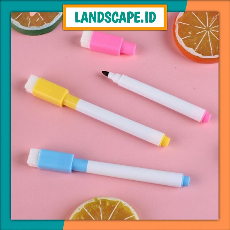 

LS Spidol Papan Tulis White Board Sepidol Kecil Mini Warna Warni Penghapus Wipe And Clean Whiteboard Marker Anak Anak Spidol 2 IN 1 Murah import