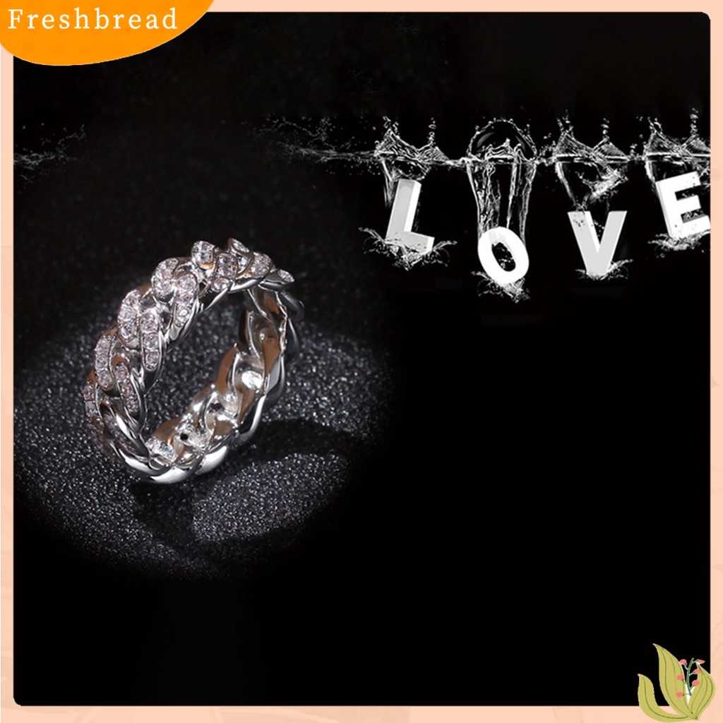 {In Stock} Fashion Memutar Cincin Kreatif Perhiasan Cincin Cubic Zirconia Alloy Finger Ring Untuk Hadiah