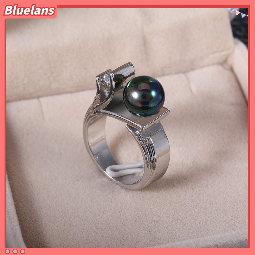 {In Stock} Fashion Wanita Mutiara Imitasi Geometris Jari Cincin Pernikahan Pertunangan Perhiasan Hadiah