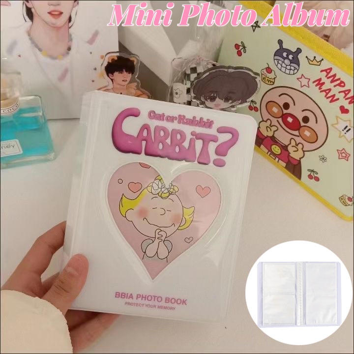 Album Foto Mini 3inch 64saku Love Cute Heart Storage Photocards Book Kpop Idol Photocard Collect Book