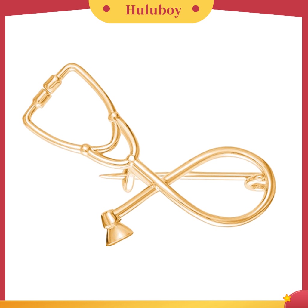 {Ready Stock} Bros Tahan Lama Reusable Stetoskop Bentuk Unisex Vintage Brooch Untuk Kerja