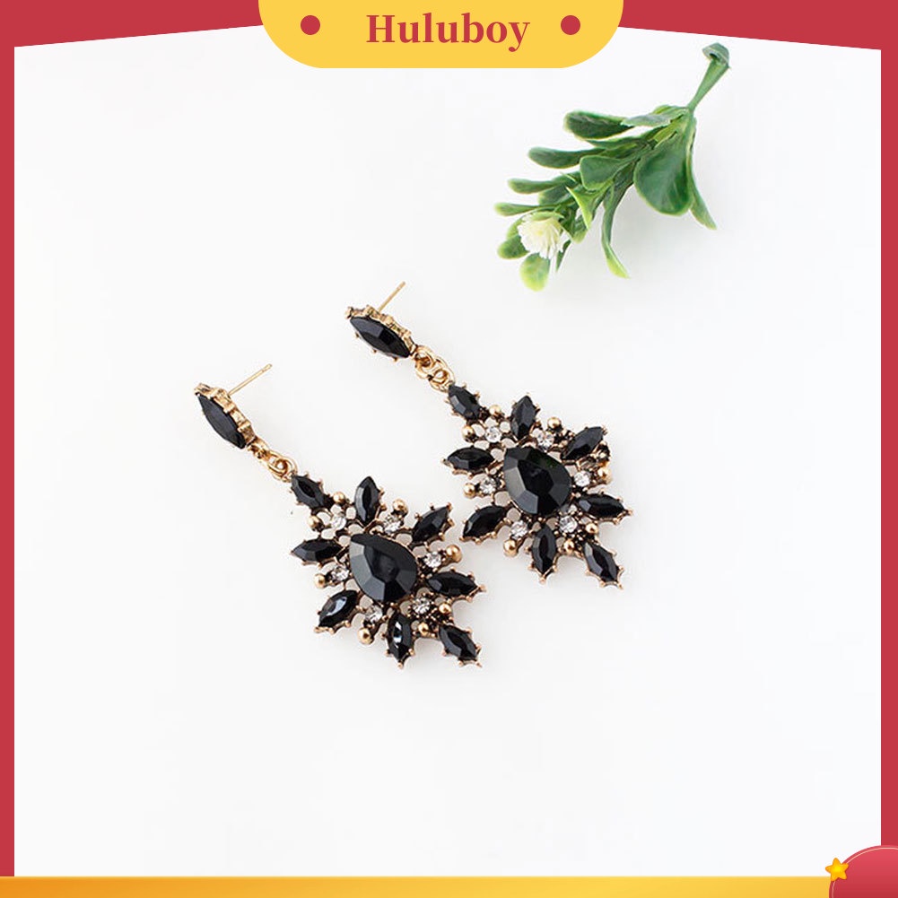 {Ready Stock} Retro Multi Teardrop Menjuntai Drop Earrings Piercing Eardrops Wanita Pesta Perhiasan
