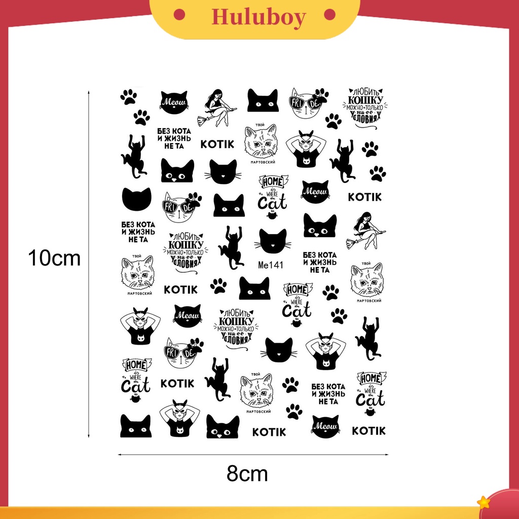 {In Stock} Stiker Kuku Pola Indah Perekat Diri 10gaya Gadis Seksi Stiker Kuku DIY Manicure Tips Decor Perlengkapan Kecantikan