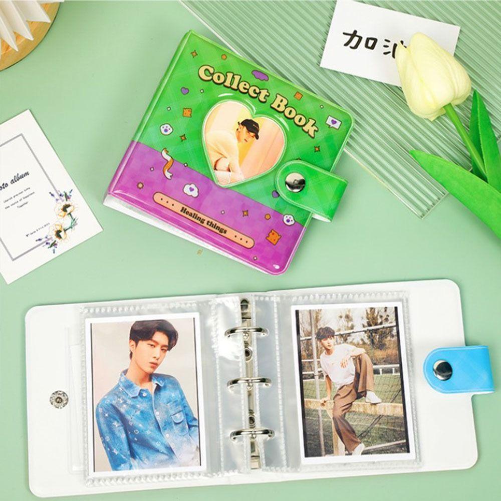 [Elegan] Kartu Idol Kipas Buku 3inch Alat Tulis Dilubangi Album Polaroid Penyimpanan Foto Book Cards Collect Book