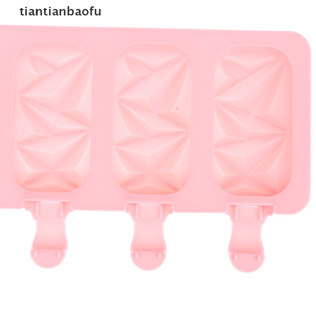 [tiantianbaofu] Cetakan Es Loli Bentuk Berlian DIY Coklat Pastry Silicone Mold Ice Cream Maker Butik