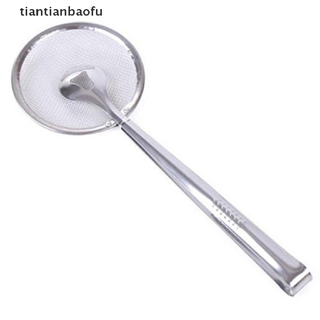 [tiantianbaofu] Saringan Penjepit Gorengan Minyak Stainless Steel Sendok Sayur Gorengan Saringan Butik