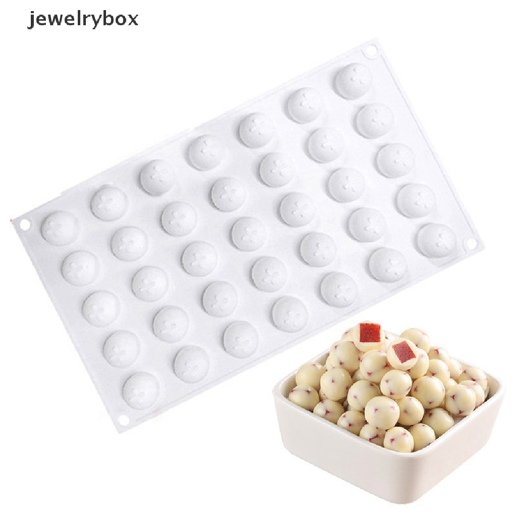 [jewelrybox] 35lubang 3D Setengah Bola Truffle Cetakan Silikon DIY Dapur Kue Cetakan Butik