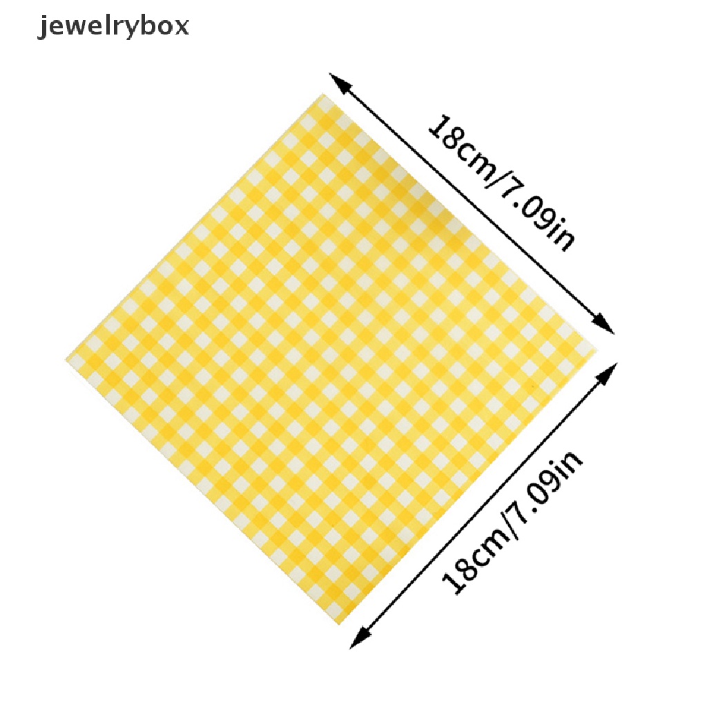 [jewelrybox] 100pcs Wax Paper Sandwich Wrapping Paper Greaseproof Kertas Penggorengan Udara Butik