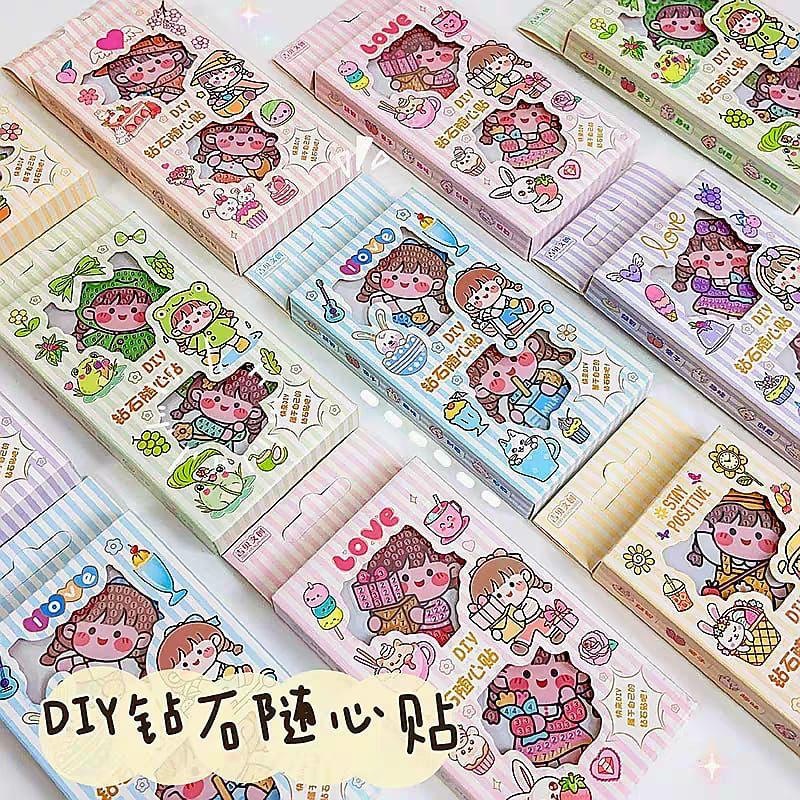 PA Mainan Anak - Sticker DIY Diamond Cutie Pop Sticker Motif Edukasi Painting Sticker Murah Sticker Korea SS228