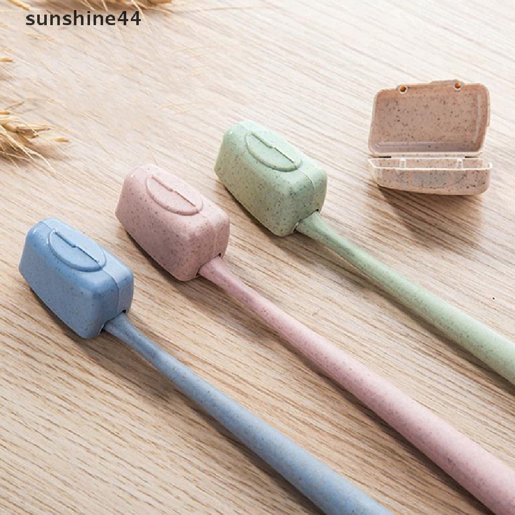 Sunshine 4Pcs/set Penutup Kepala Sikat Gigi Mini Portable Tooth Brush Holder Cap Untuk Perjalanan Luar Ruangan Rumah Tangga Kamar Mandi Organizer Aksesoris ID