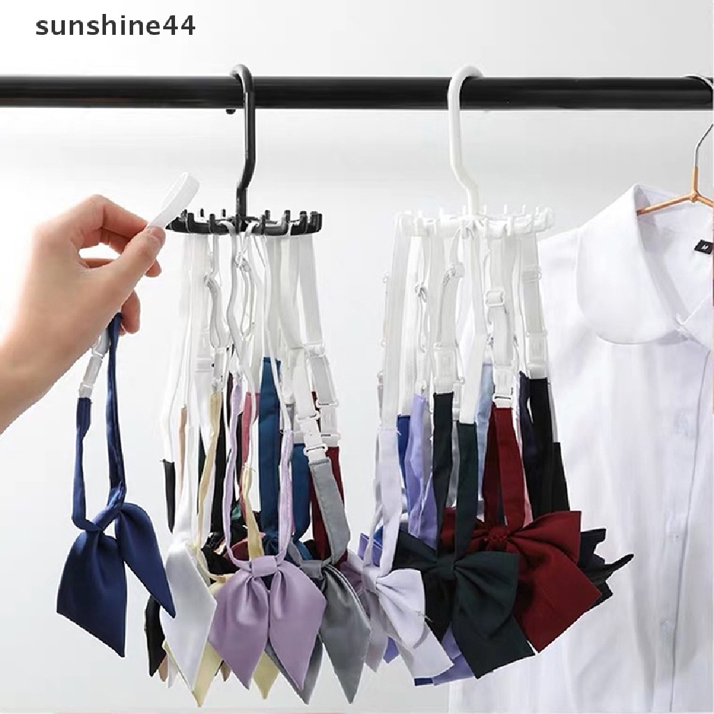 Sunshine New Rotag 360derajat Rak Dasi Gantungan Sabuk 20kait Penahan Leher Untuk Closet ID