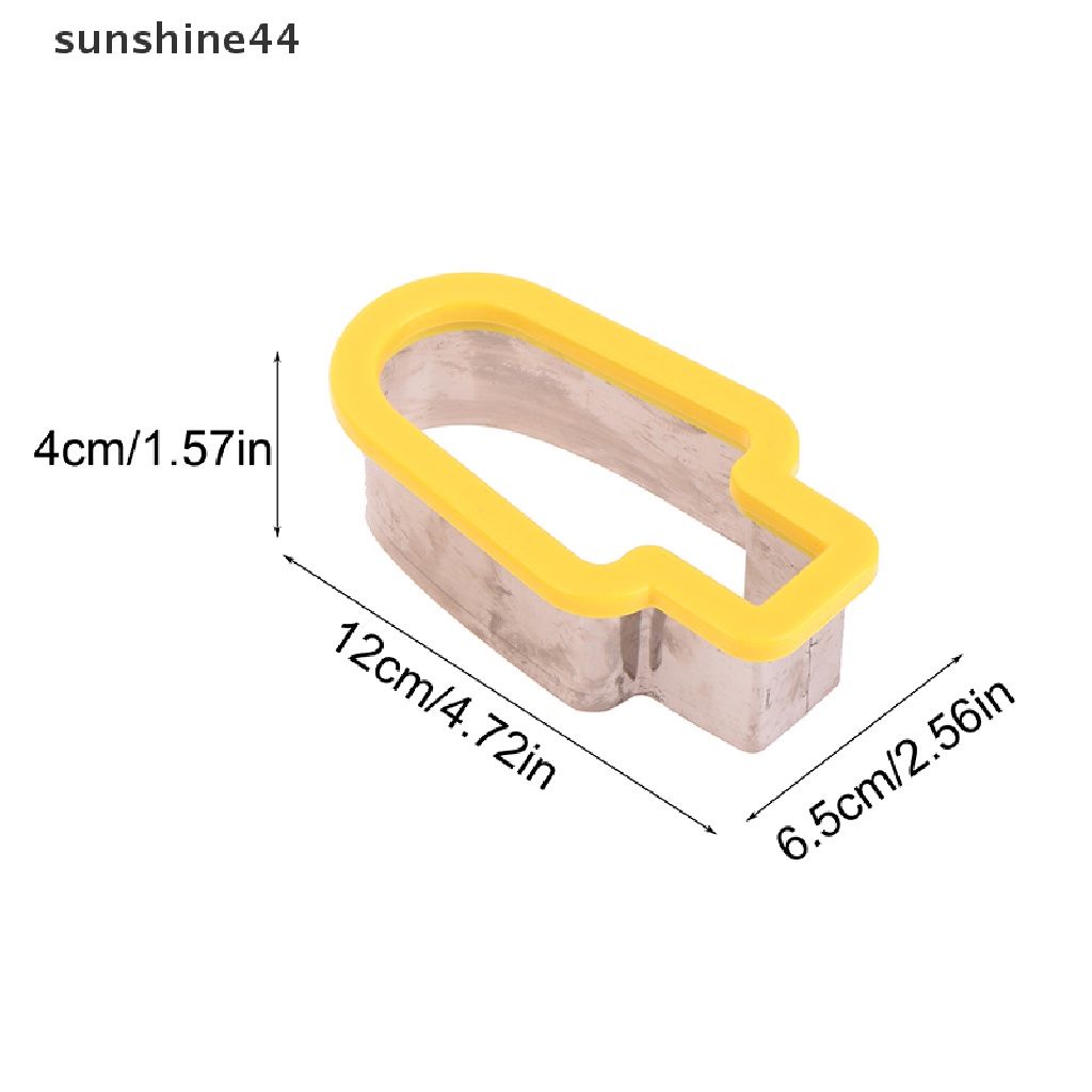 Sunshine 1Pc Pemotong Semangka Bentuk Pohon Lucu Stainless Steel Fruit Slicer Cutter Tools ID