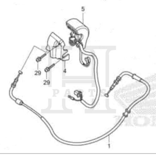 KABEL GAS CABLE COMP THROTTLE BEAT SCOOPY FI STARTER KASAR17910-K16-901 ASLI ORIGINAL AHM HGP HONDA