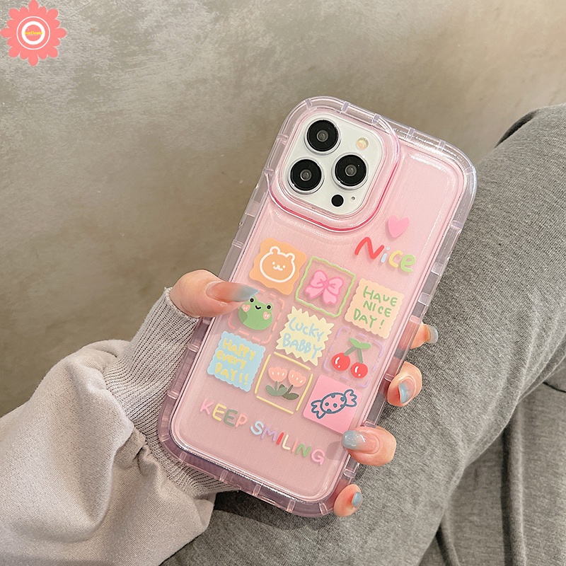 Kawaii Kartun Hewan Lucu Beruang Kecil Katak Case Realme C15 6i 5 5i 5s C33 C55 C30 7i C17 C30S C11 2020 C25Y C25 C21Y C20 C35 C12 C3 C1 C2 C25s C11 2021 Airbag Soft Cover