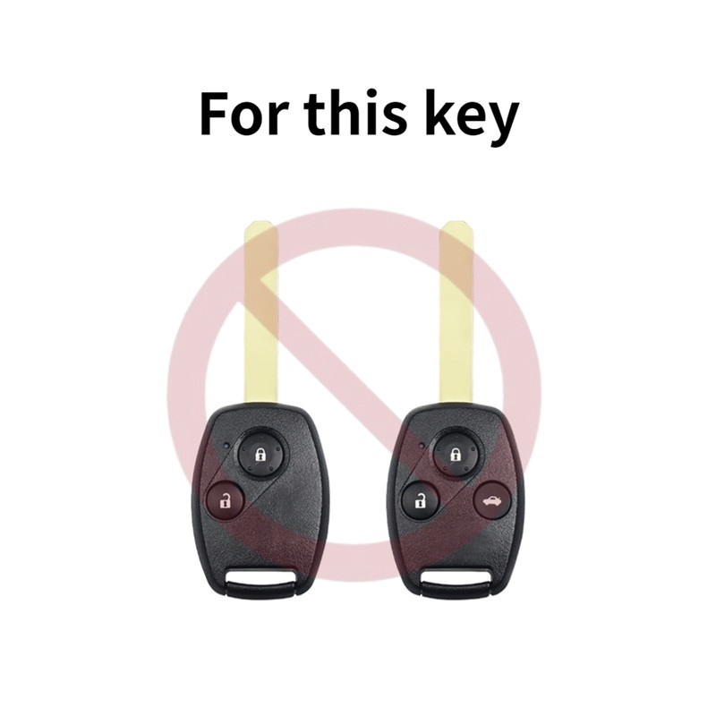 Kasus Kunci Silikon Penutup Jarak Jauh Gantungan Untuk Honda Accord City Fit Odyssey CRV Civic Cangkang Pelindung Hitam Biru Merah Car Remote Key Case