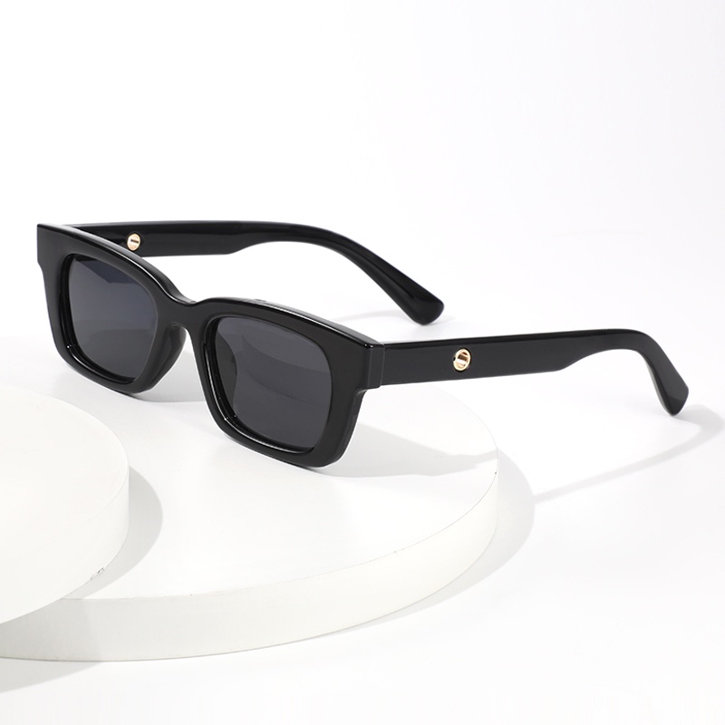 Magic789 Vintage Hitam Mata Kucing Frame Kacamata Hitam Untuk Wanita Pria Trendi UV Blocking Lens Shades All-match Mengemudi Kacamata OOTD