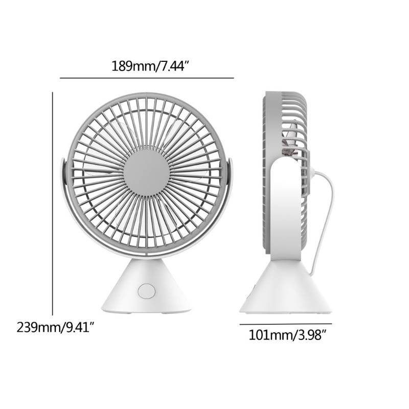 Zzz 1500mAh Portable 3Gears Portable Desk Fan Ceiling Fan Kipas Angin Gantung Mini Kipas Meja