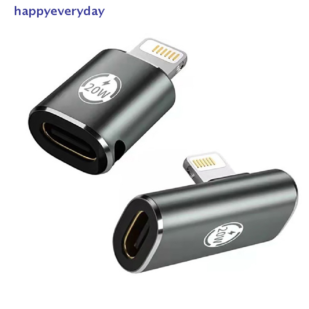 IPHONE [happy] Adaptor Multi Fungsi Tipe-C Female To Lightning Male 20W Pengisian Cepat Adaptor Ponsel Ios Adapter Fast Charging Transfer Data Extension Converter Untuk Iphone11Ipho