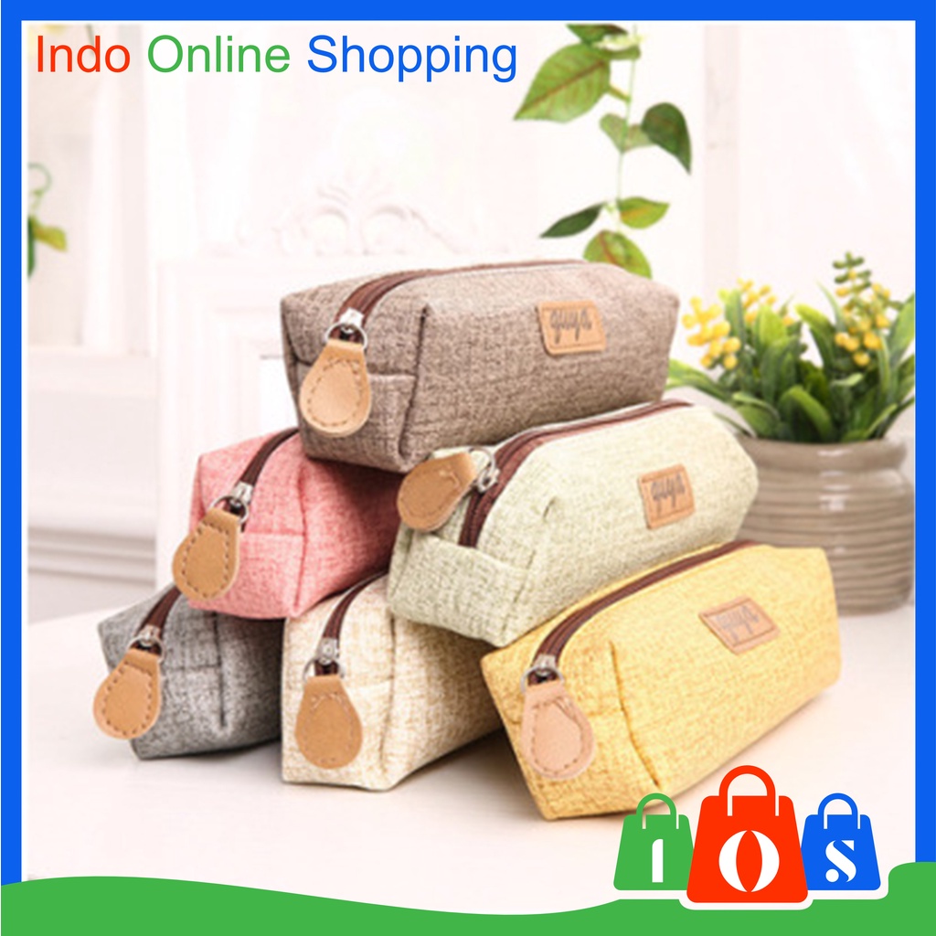 

IOS 479 Tempat Pulpen Dan Pensil Bahan PU Korean Style Tas Pensil Tempat Alat Tulis Import COD