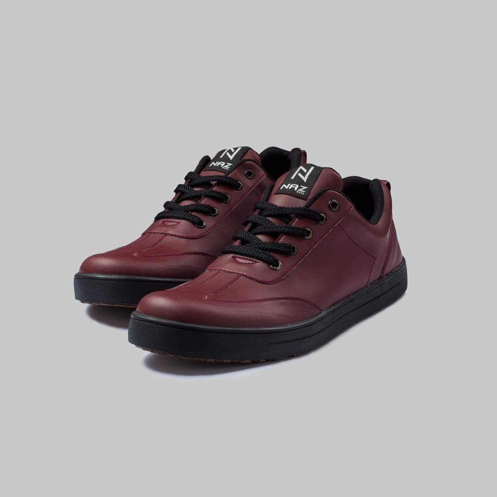 NAZ FOOTWEAR Sepatu Sneakers Pria Casual Dalton Warna Maroon