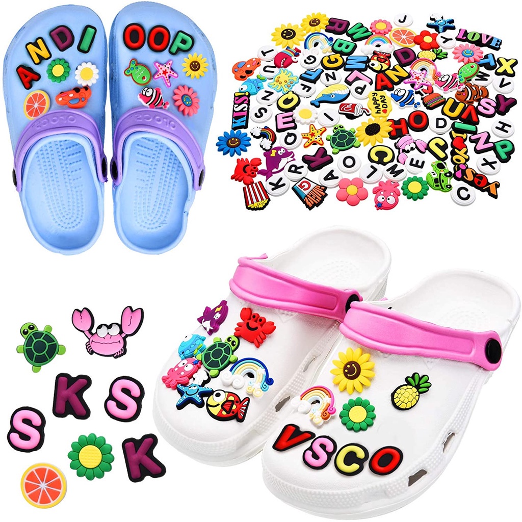 Sticker Toy-Toys  Sandal Crosh Jibbitz 3D Limitless Accesoris Jibblitz Untuk Hiasan Sandal Fuji