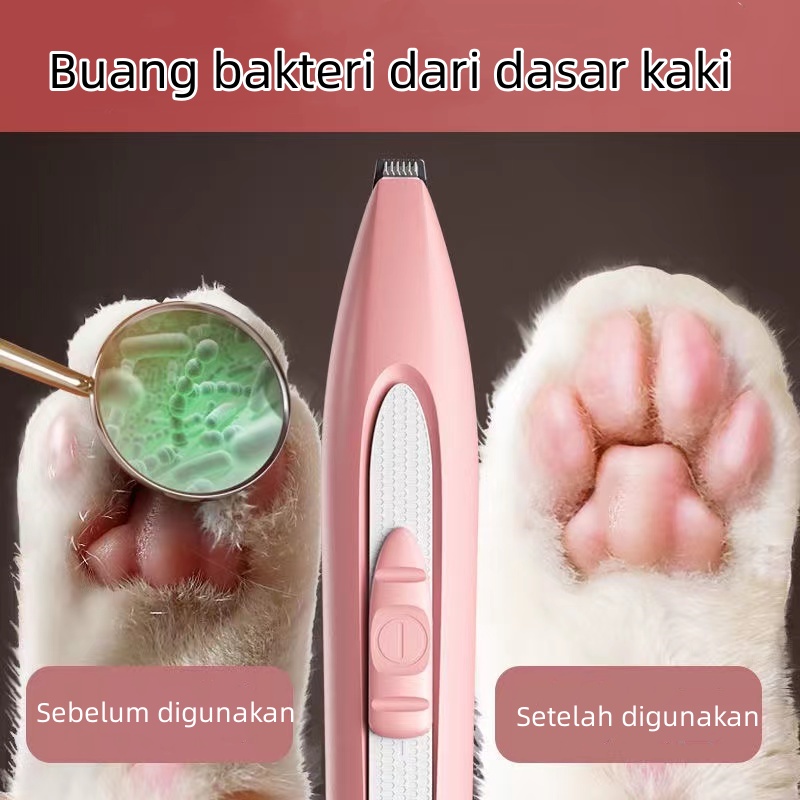 Cukur kucingPet Feet Shaving Machine Shaving Tool Repairing Dog Feet Bottom Pusher Electric Pusher