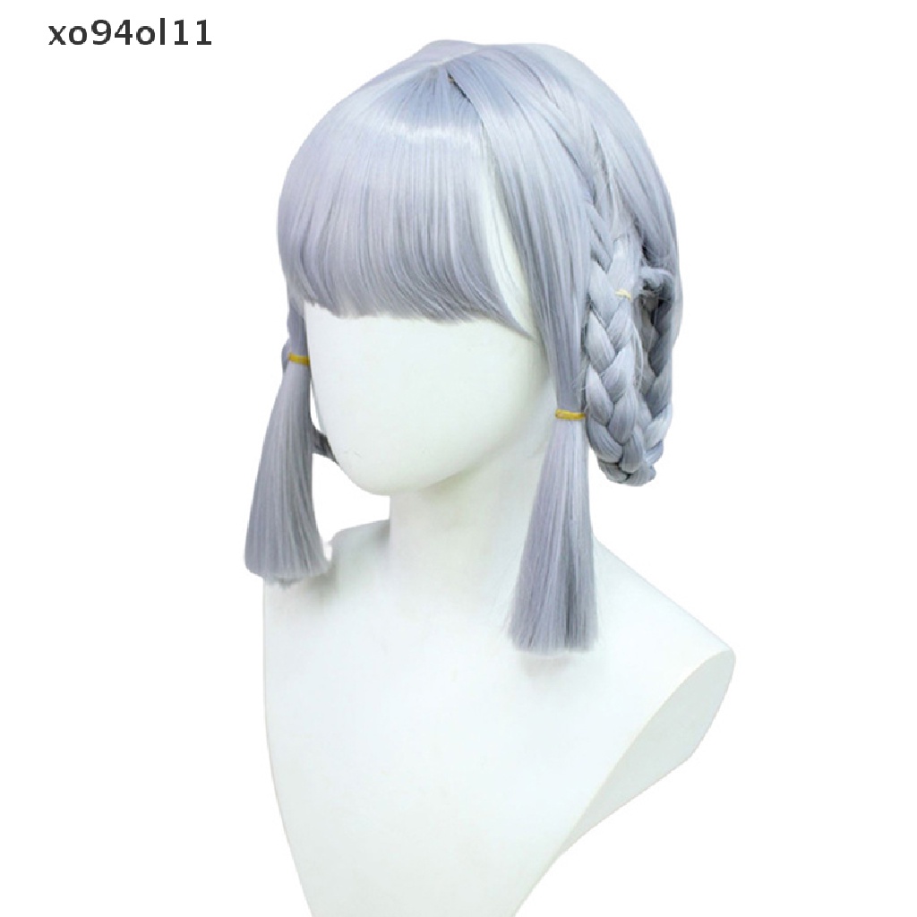 Xo Genshin Impact Kamisato Ayaka Cosplay Wig Baru Kulit Dikepang Wig Cosplay Anime Wig Rambut Palsu Sintetis Tahan Panas OL