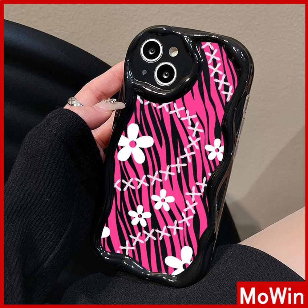 For iPhone 14 Pro Max iPhone Case 3D Curved Edge Wave Glossy Black TPU Airbag Shockproof Camera Cover colored flower Compatible with iPhone 13 Pro max 12 Pro Max 11 xr xs max 7Plus