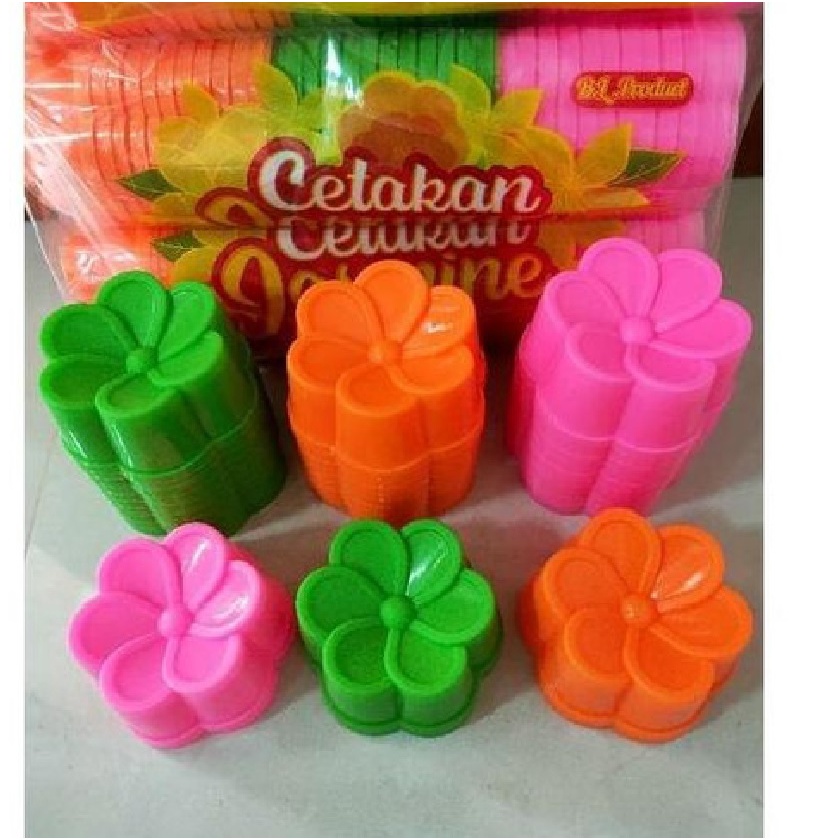 KH Cetakan Agar Jasmine (12 pcs) / Cetakan Kue