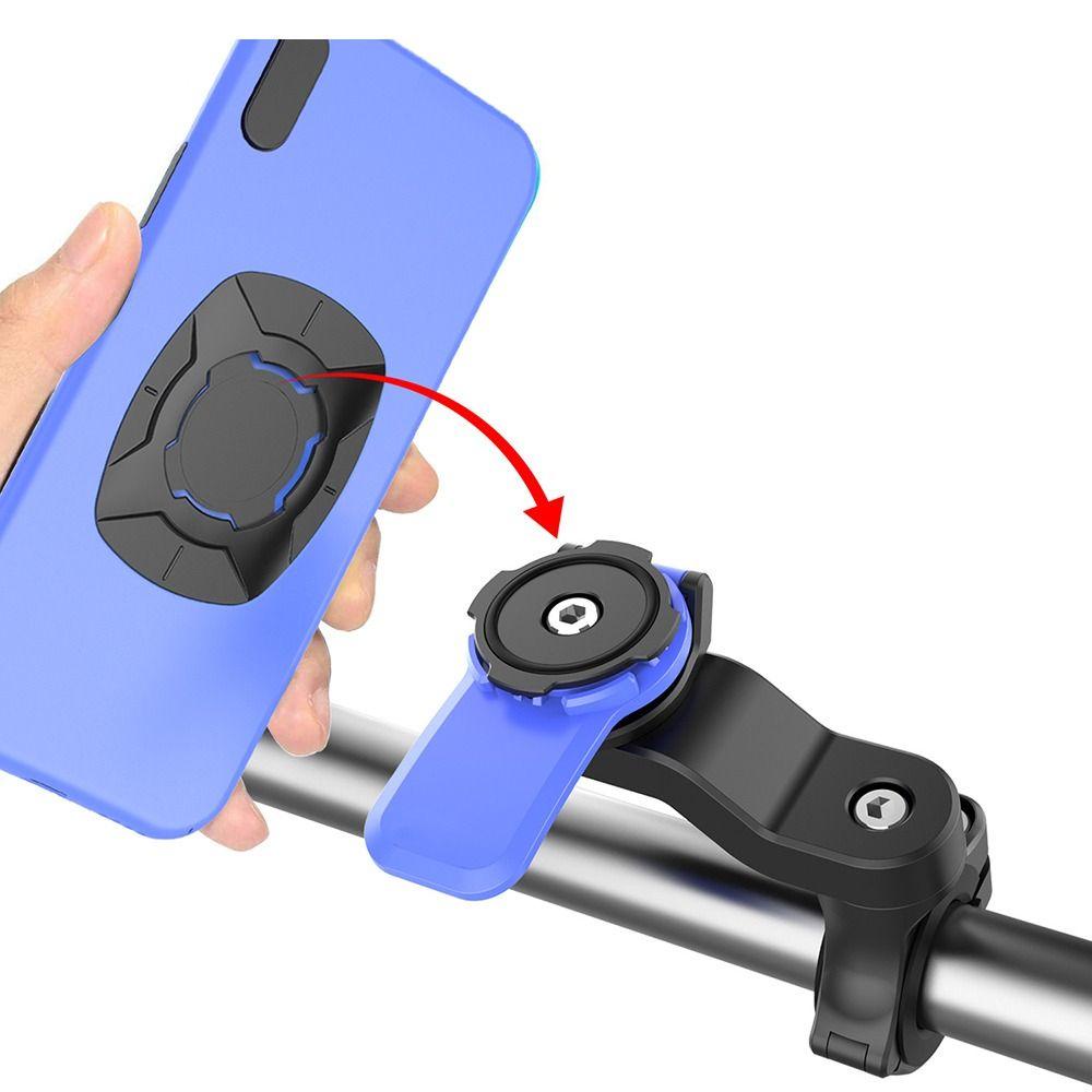 Lanfy Phone Holder Shock Absorber Sepeda Dudukan Hp Handphone Bantalan Braket Tetap Motor Holder Phone Holder Anti-Gocok Mount Stand Anti-Gocok Mount Stand Adapter