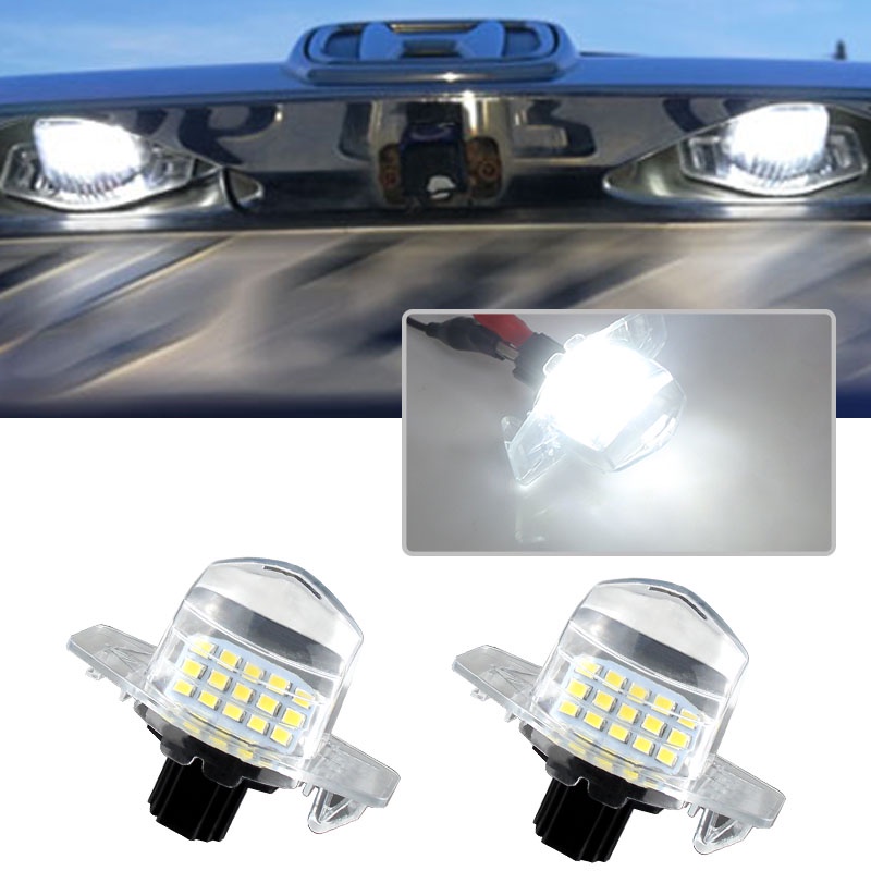 2pcs Lampu Plat Nomor LED Bebas Error Untuk Honda CRV 2008 Jazz Fit Crosstour FR-V/Edix HR-V Insight Odyssey Stream