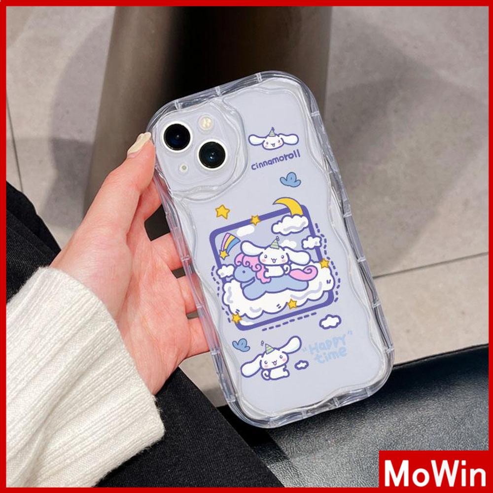 For iPhone 14 Pro Max iPhone Case 3D Curved Edge Wave Clear Case TPU Airbag Shockproof Camera Cover Cute Cartoon Compatible with iPhone 13 Pro max 12 Pro Max 11 xr xs max 7 Plus 8