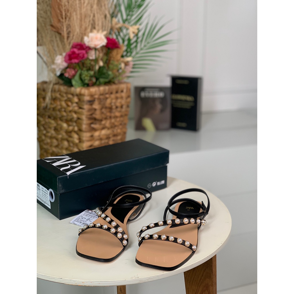 SANDAL WANITA FLAT IMPORT ZS513 ELEGANT PEARL SENDAL PREMIUM