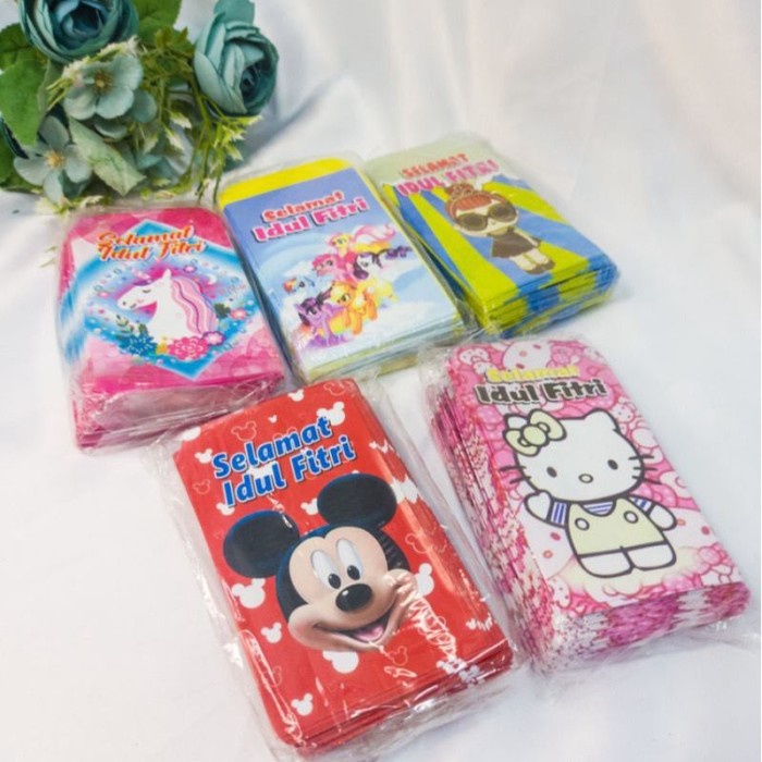 

Amplop Lebaran 100 Lembar Angpao Amplop Idul Fitri Karakter Lucu Unik