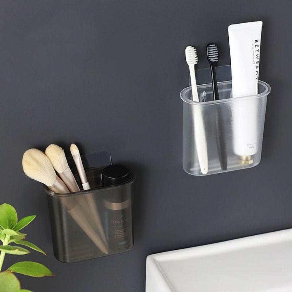 [Elegan] Tempat Sikat Gigi Anti Air 1Pcs Kosmetik Sendok Aksesoris Kamar Mandi Sumpit Kotak Penyimpanan