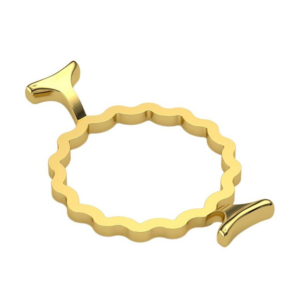 TOP Cetakan Segel Lilin Mudah Digunakan Warna Emas Tahan Lama Round Wax Sealing Mold