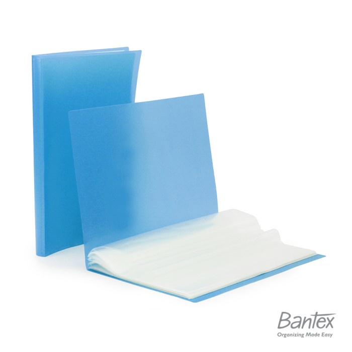 

Bantex Display Book Trendy Clear Holder 40 Pocket Folio F4 Cobalt Blue