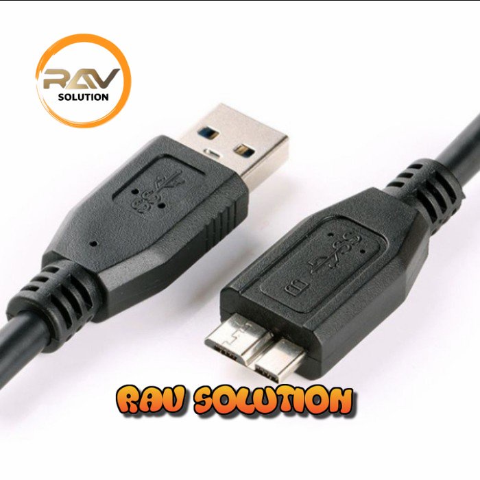 kabel usb 3.0 to micro b 30cm /kabel micro b / kabel hardisk pendek - SET A