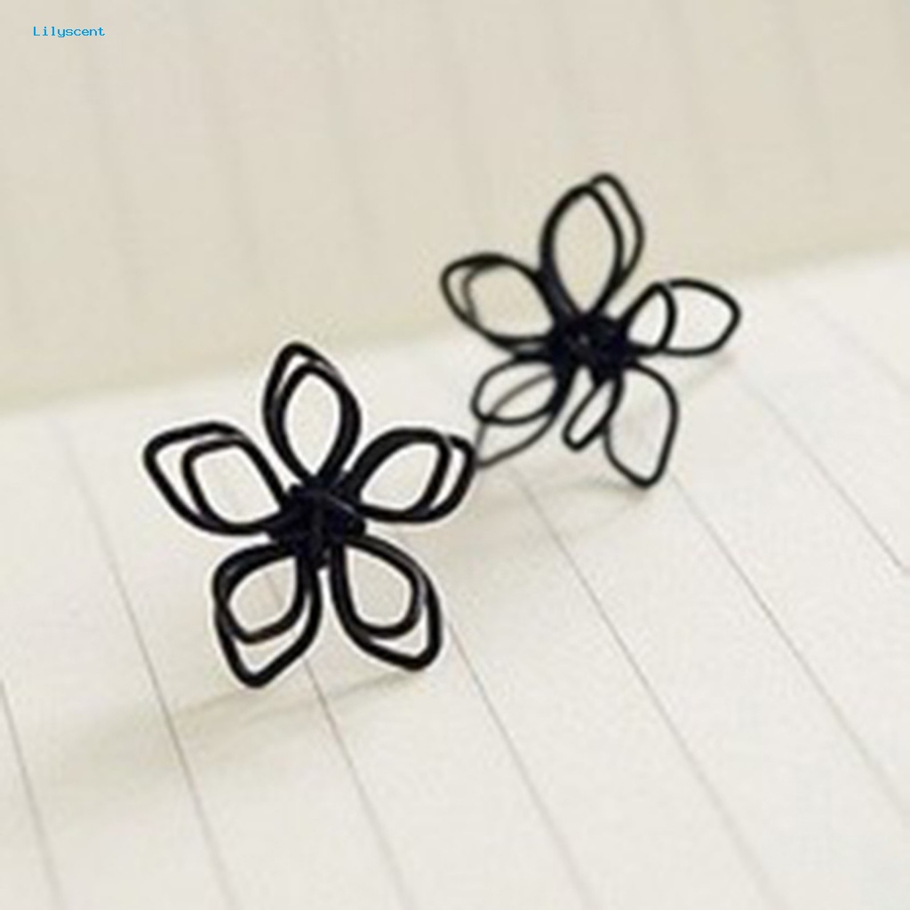 Lilyscent 1pasang High-end Stud Earrings Aksesoris Pakaian Elegan Menawan Kecil Stud Earrings Kesederhanaan