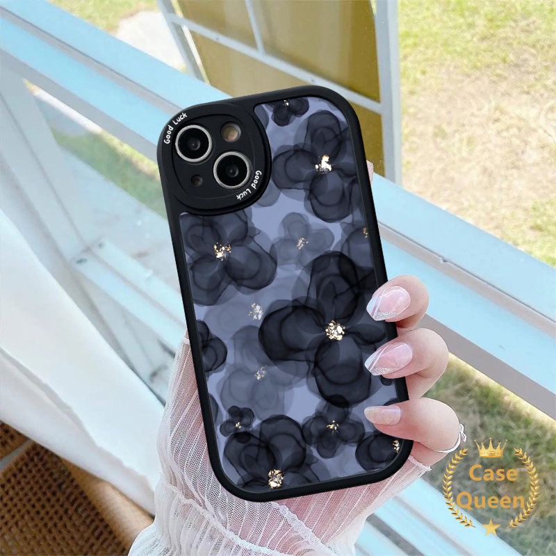 Casing Bunga Vintage Kompatibel Untuk iPhone 7Plus XR XS X Max11 13 12 14 Pro Max 8Plus 6s 7 6 8 plus SE 2020 Mewah Retro Bunga Telepon Tpu Lembut Tahan Guncangan Penutup Belakang