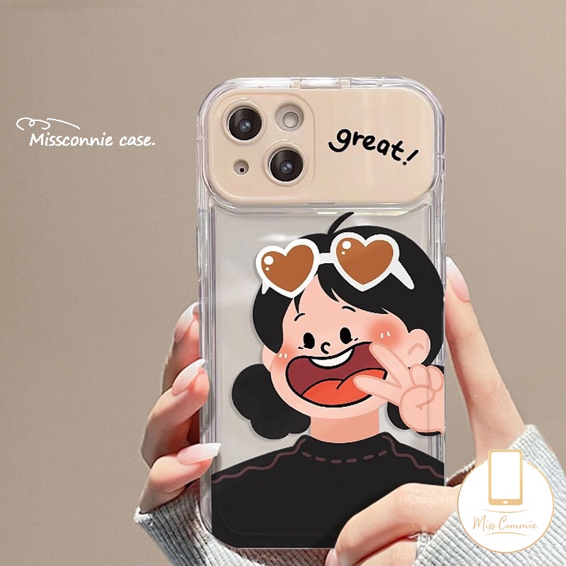 Casing Cermin Make Up Flip Kreatif Untuk Y20 Y17 Y12 Y20s Y20i Y15 Y12i Y11 Y91C Y20A Y12A Y20s G Y12S Y20G Y1S Y11s Y30G Lovely Sweet Boy Girl Couple Cover Dengan Gelang Smiley 3D